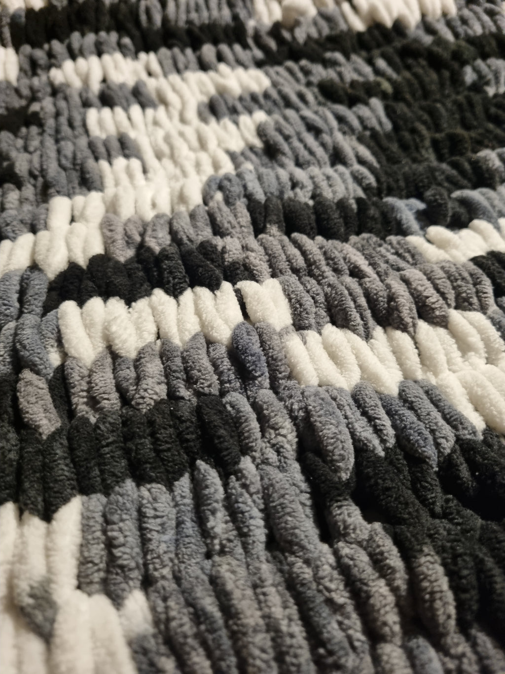 Large Handmade Chenille Blanket