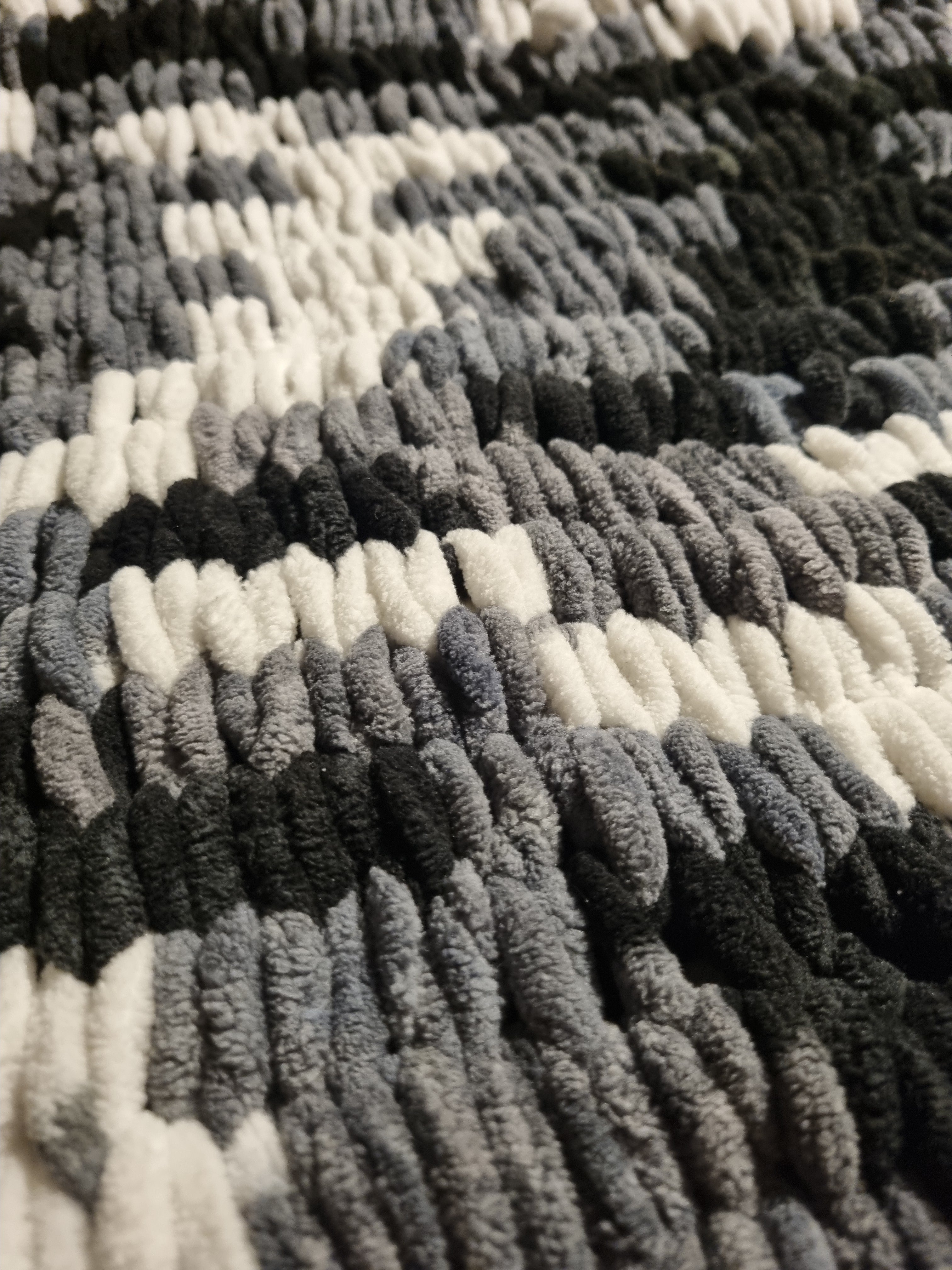 Large Handmade Chenille Blanket