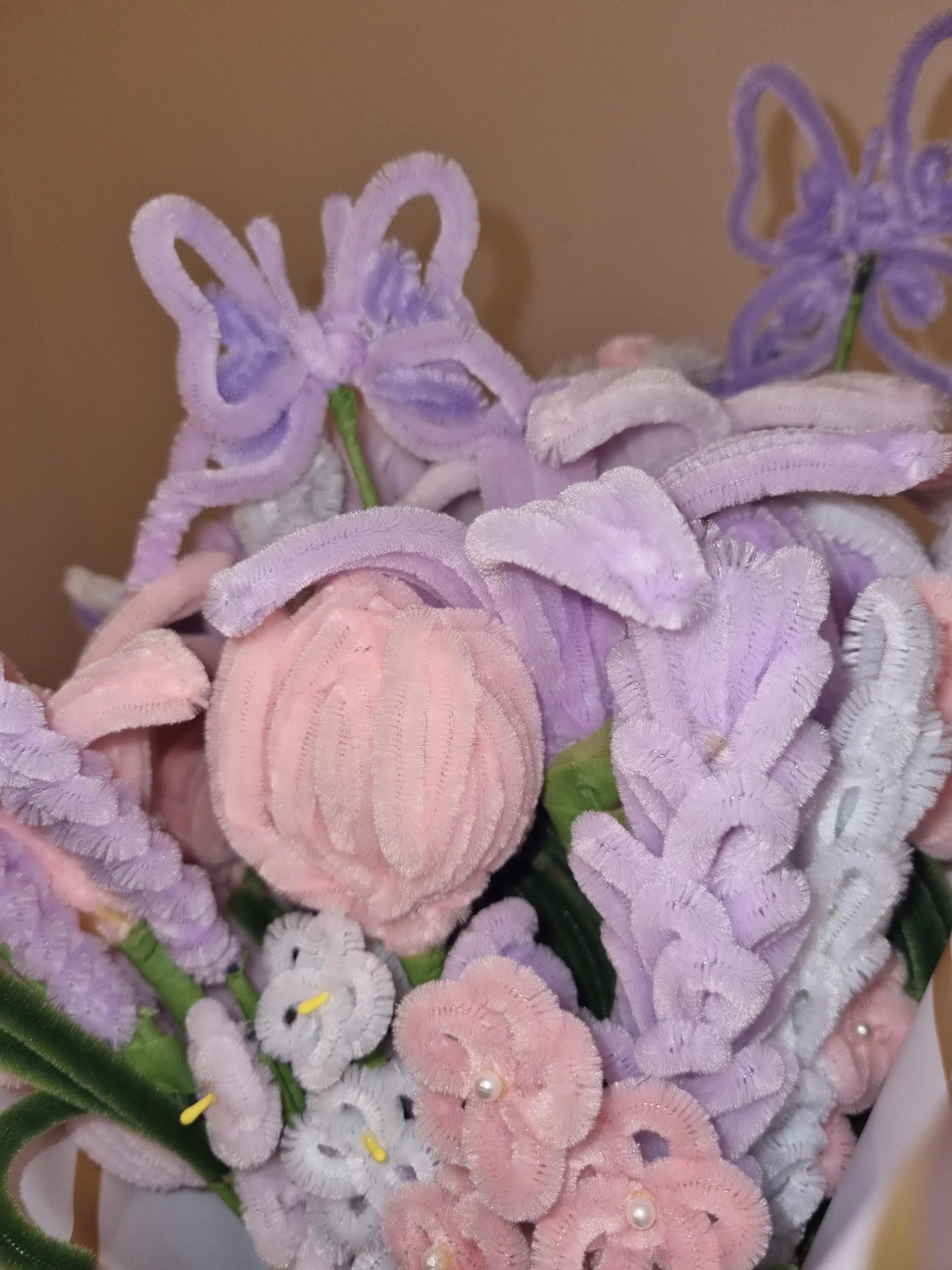 Handmade Pipe Cleaner Flower Bouquets