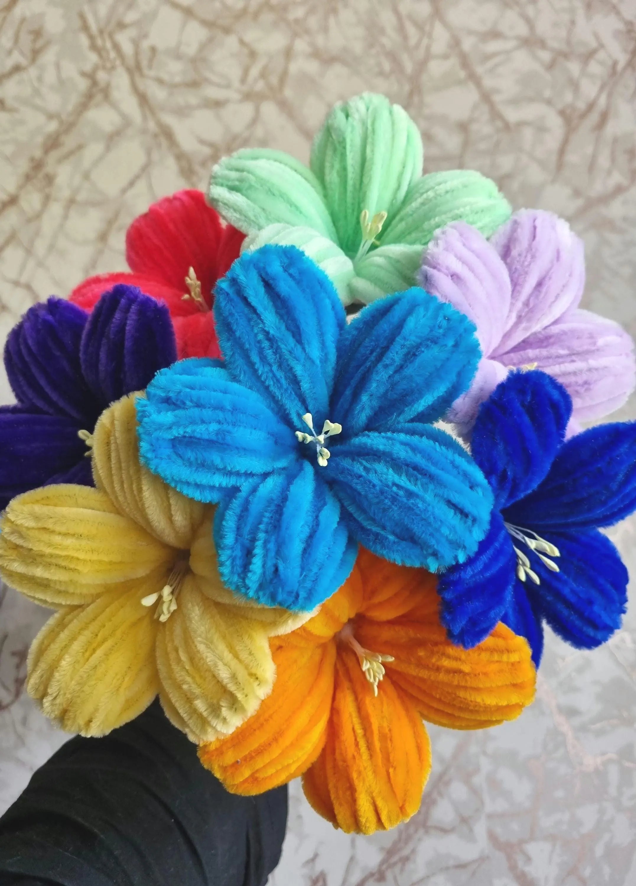Handmade Pipe Cleaner Flower Bouquets